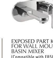 EXPOSED PART KIT FOR WALL MOUNTED BASIN MIXER