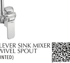 SINGLE LEVER SINK MIXER WITH SWIVEL SPOUT (WALL MOUNTED)
