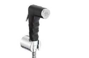 Jet Black Health Faucet with 1.2 mtr. SS Flexible Pipe