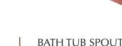 BATH TUB SPOUT WITH TIP-TON