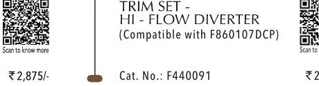 TRIM SET - HI-FLOW DIVERTER (Compatible with F860107DCP)