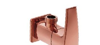 ANGULAR STOP COCK WITH WALL FLANGE