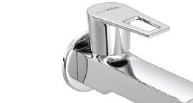 BIB COCK LONG BODY WITH WALL FLANGE