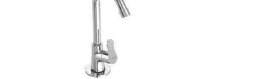 SINK COCK WITH SWIVEL SPOUT (Wall Mounted)