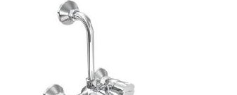 WALL MIXER 3 IN 1 WITH L BEND PIPE & PROVISION OF OVERHEAD SHOWER & HAND SHOWER