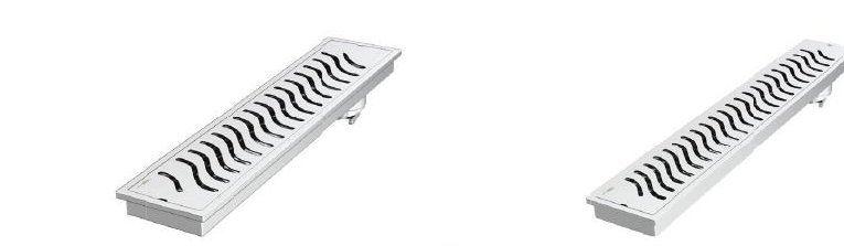 SHOWER DRAIN-600MM LINEAR PATTERN