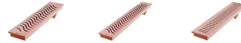 SHOWER DRAIN-450MM WAVE PATTERN