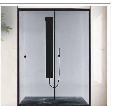 Wall to Wall Two Part Sliding Shower Enclosure with One Fix And One Sliding Door