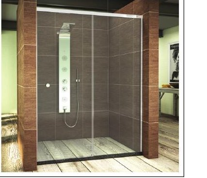 Wall to Wall Sliding Enclosure With One Fix & One Door Sliding