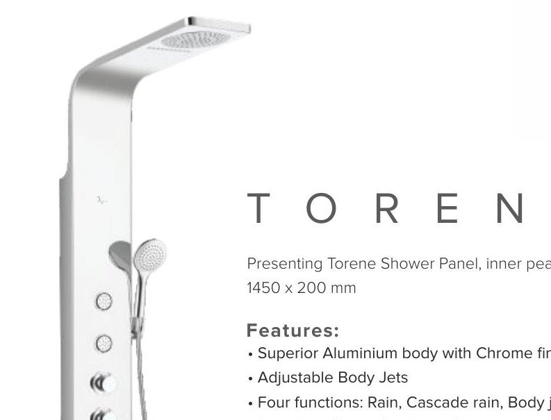 Torene Shower Panel