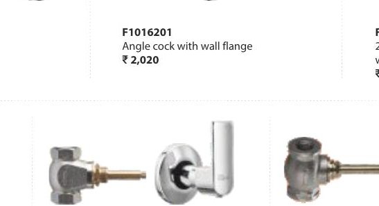 Flush cock consisting of exposed part (lever, cartridge sleeve, flange) and concealed part