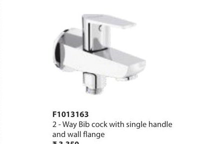 Bib cock with wall flange and aerator
