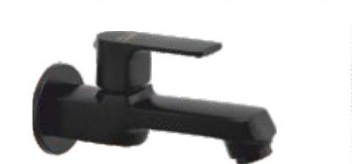 Bib cock with wall flange and aerator