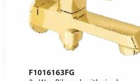 2-Way Bib cock with single handle and wall flange