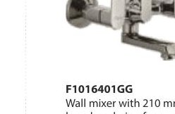 2 - Way Bib cock with single handle and wall flange