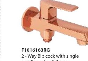 2-Way Bib cock with single handle and wall flange
