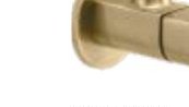 Angle cock with wall flange