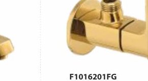 Angle cock with wall flange
