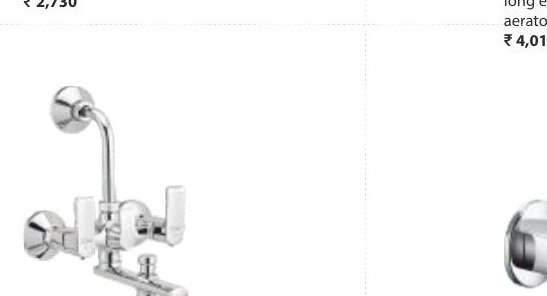 Wall mixer with bend pipe for overhead shower
