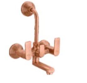 Wall mixer with 210 mm (8.5") long bend pipe for overhead shower