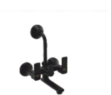 Wall mixer with 210 mm (8.5") long bend pipe for overhead shower
