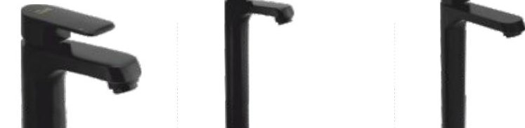 Single lever basin mixer with 450 mm braided connection pipe (without pop-up)