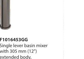 Wall mounted single lever basin mixer Concealed diverter 40 mm