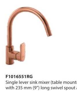 Single lever sink mixer (table mounted)
