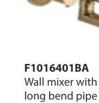 Bath tub spout with wall flange