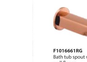 Bath tub spout with wall flange