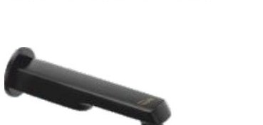 Bath tub spout with wall flange