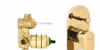 High flow single lever concealed diverter