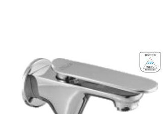 Bib cock with wall flange and aerator