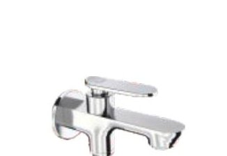 2-Way Bib cock with single handle and wall flange