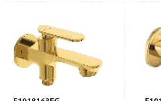 2-Way Bib cock with single handle and wall flange