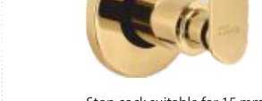 Stop cock suitable for 20 mm pipeline with inner head (Exposed part)