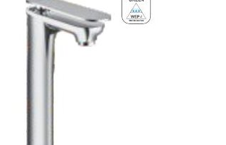 Single lever basin mixer with 450 mm braided connection pipe (without pop-up)