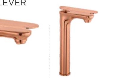Single lever basin mixer with 450 mm braided connection pipe (without pop-up)