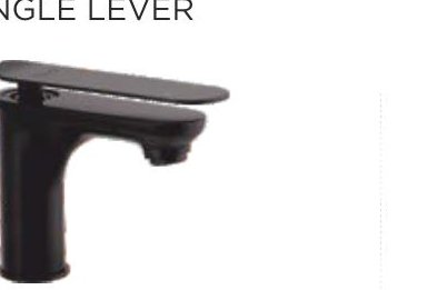 Single lever basin mixer with 450 mm braided connection pipe (without pop-up)
