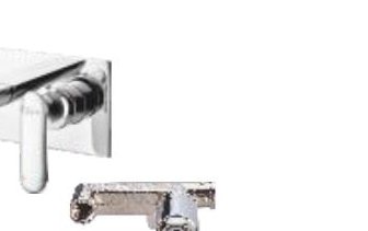 Single lever basin mixer with 300 mm (12") extended body and 600 mm braided connection pipe (without pop-up)