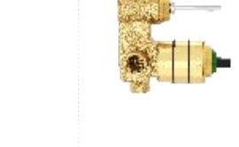 Single lever basin mixer with 300 mm (12") extended body and 600 mm braided connection pipe (without pop-up)