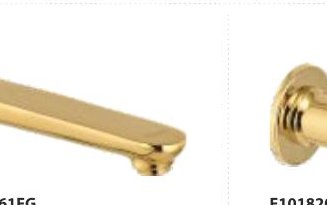 Bath tub spout with wall flange