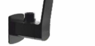 Angle cock with wall flange