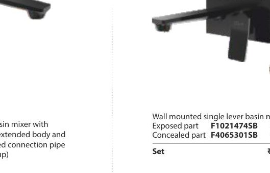 Single lever basin mixer