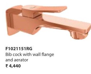 Wall mounted single lever basin mixer