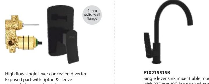 High flow single lever concealed diverter