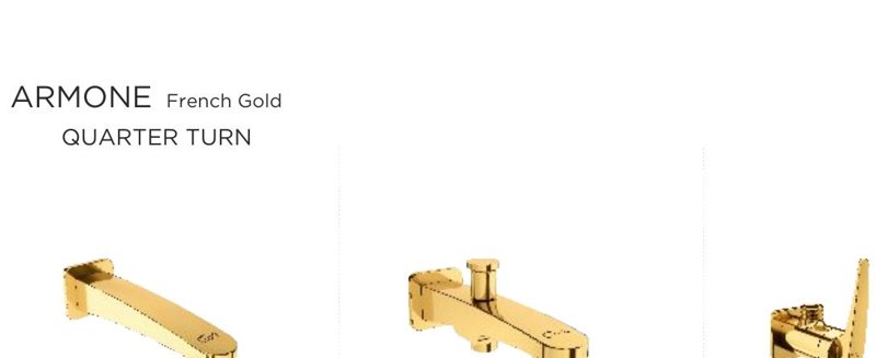 Sink cock (wall mounted) with 150 mm (6") long swivel spout and wall flange
