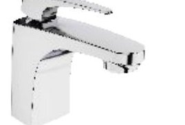 Single lever basin mixer with 450 mm braided connection pipe (without pop-up)