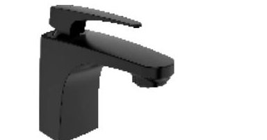 Single lever basin mixer with 450 mm braided connection pipe (without pop-up)