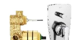 High flow single lever concealed diverter